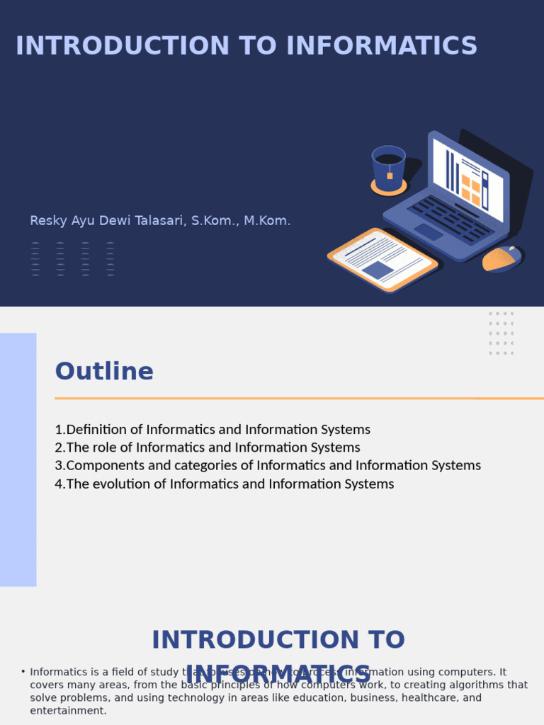 Overview of Informatics and Systems | PDF | Computer Data Storage ...