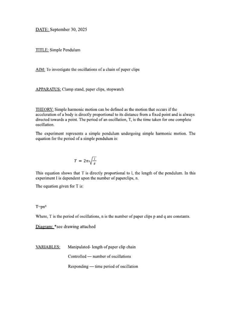 Physics Lab 1 | PDF