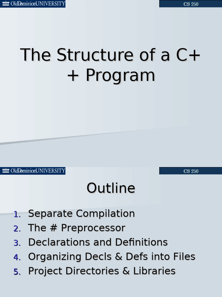 C++ Program Structure and Compilation | PDF | Software | Software ...