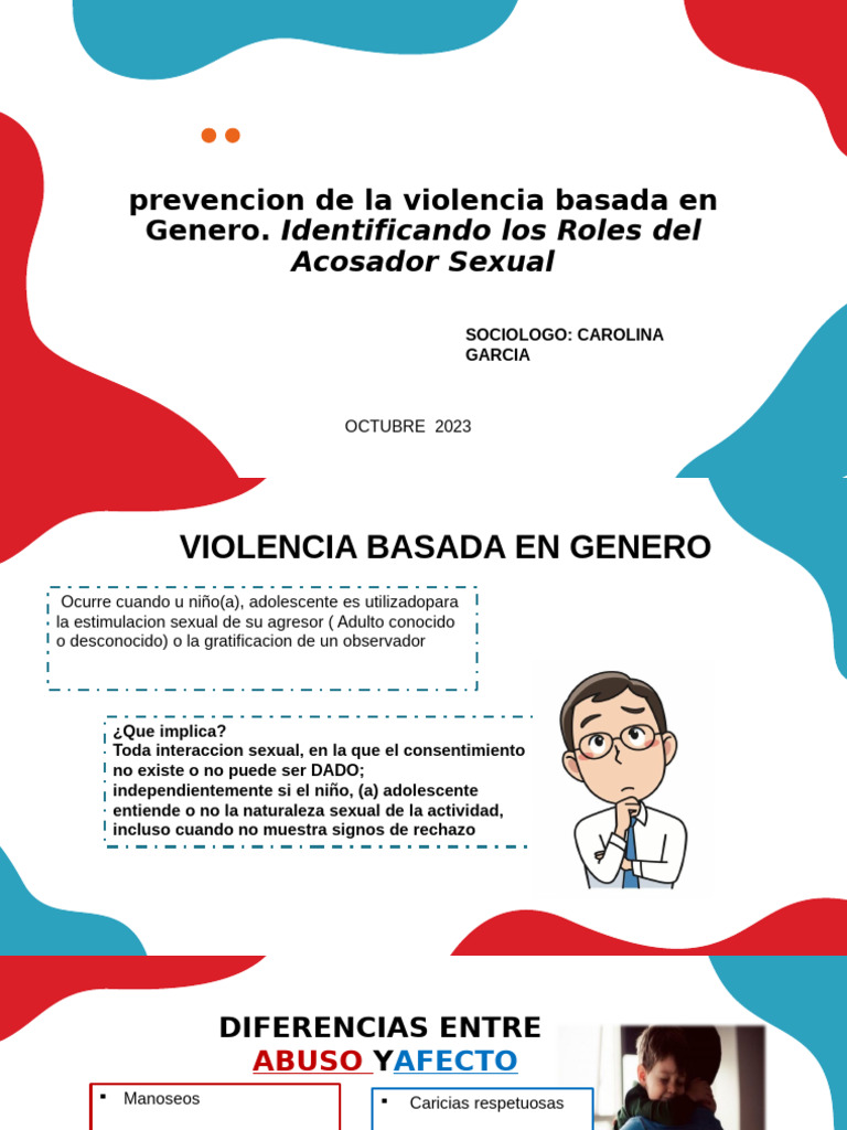 Prevencion de La Violencia Sexual Basada en Genero | PDF
