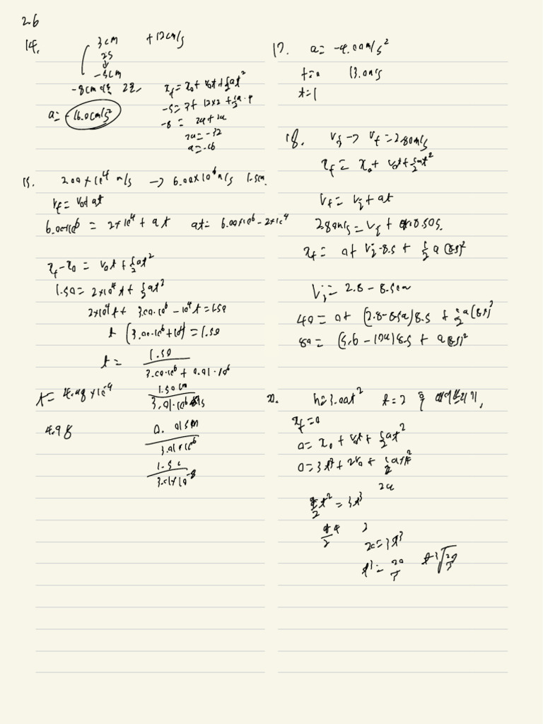 Complex Physics Calculations and Formulas | PDF
