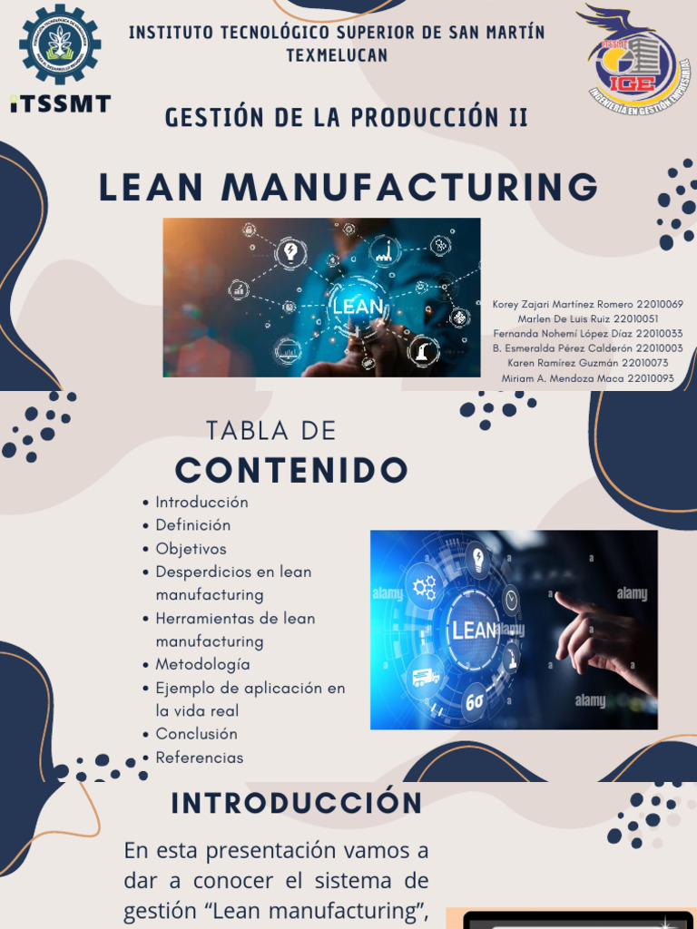 Guía Completa sobre Lean Manufacturing | PDF | Lean Manufacturing ...