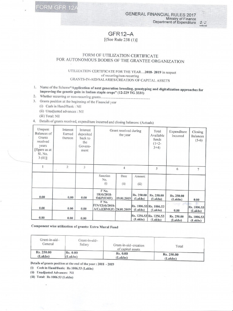 2018-19 Emf Iari GFR 12 A | PDF