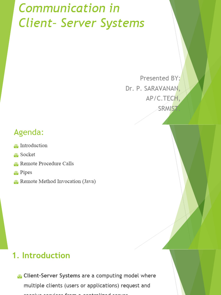 Client-Server Communication Methods | PDF | Network Socket | Software ...