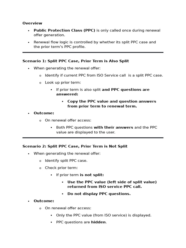 PPC Renewal Offer Logic Explained | PDF