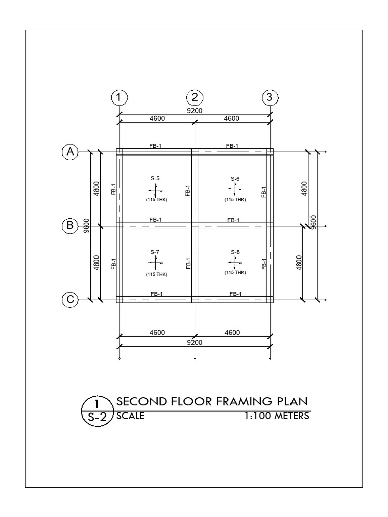 Second Floor Framing Plan Details | PDF
