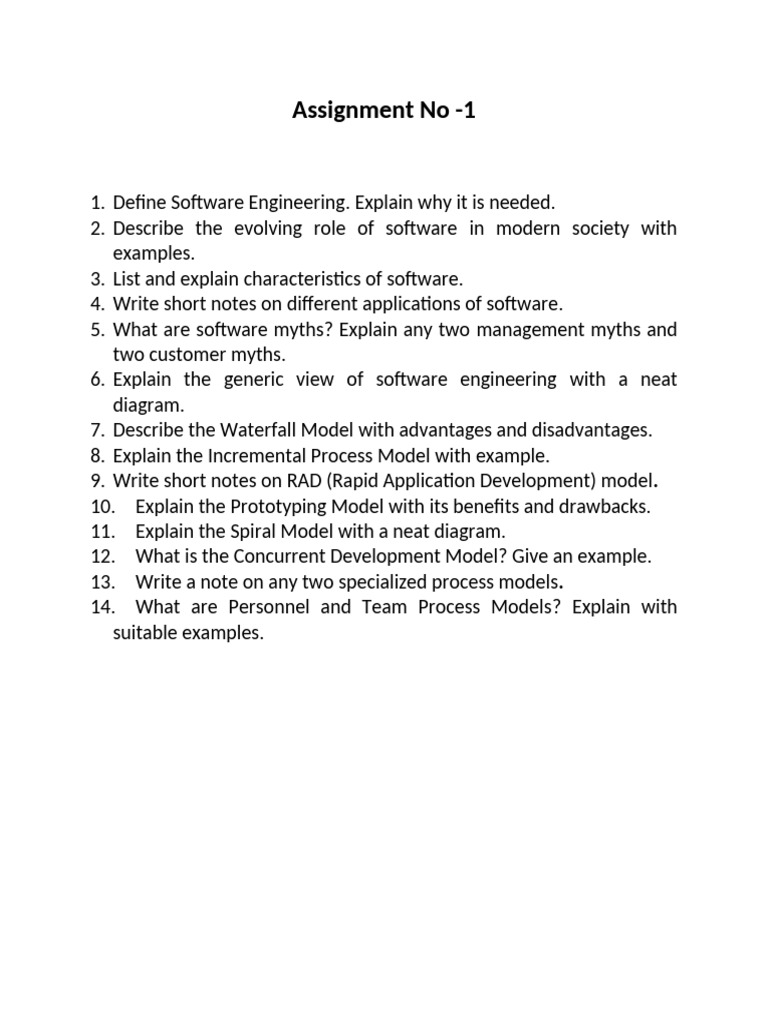 Assignment No 1 | PDF