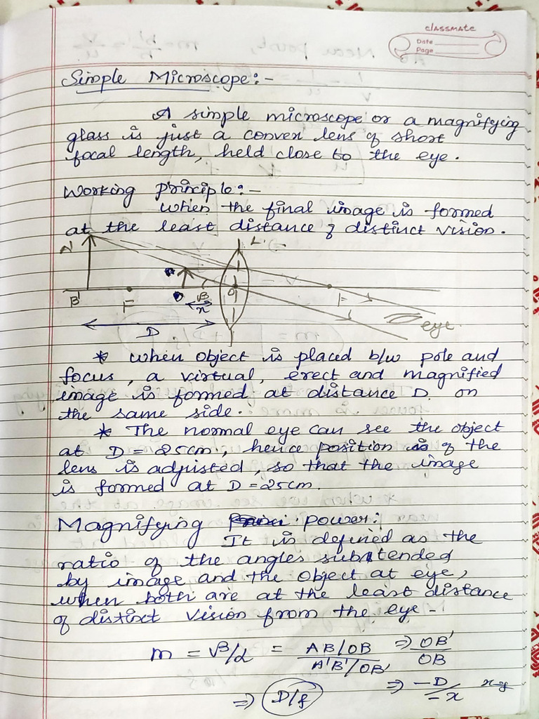 CH 9 Ray Optics Class Notes Part 2 | PDF