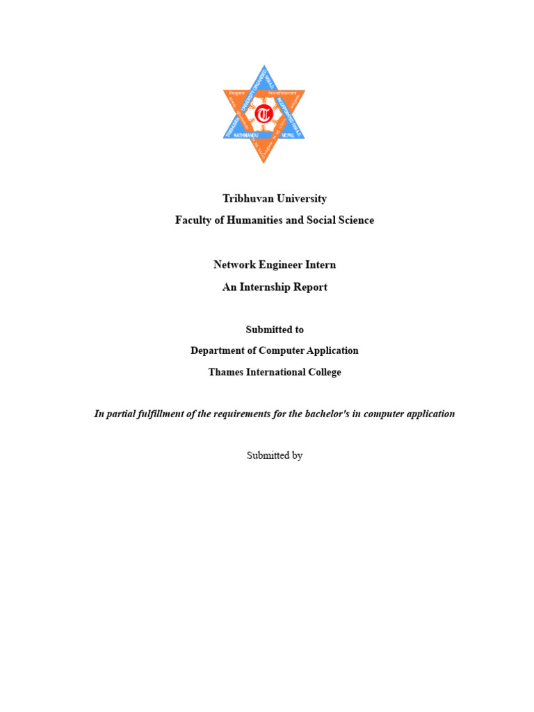 Network Engineer Internship Report | PDF | Computer Network | Cloud ...