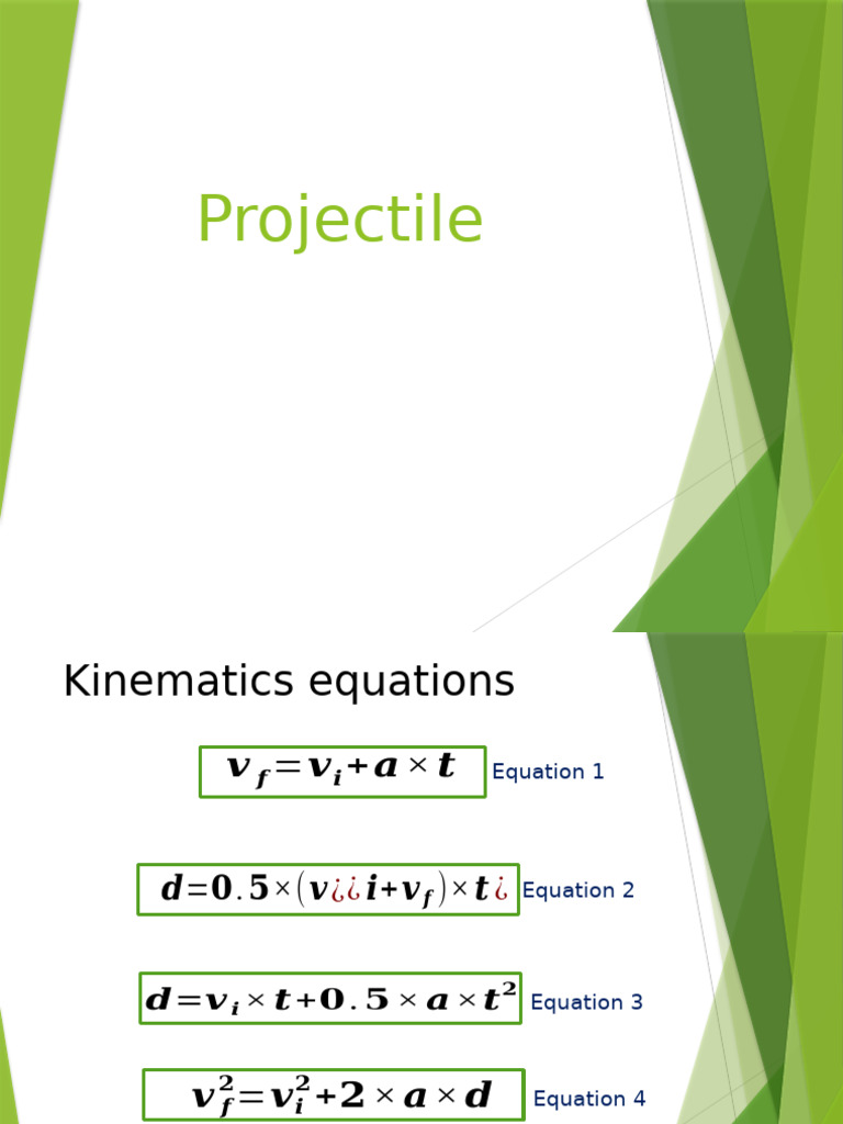 Projectile | PDF
