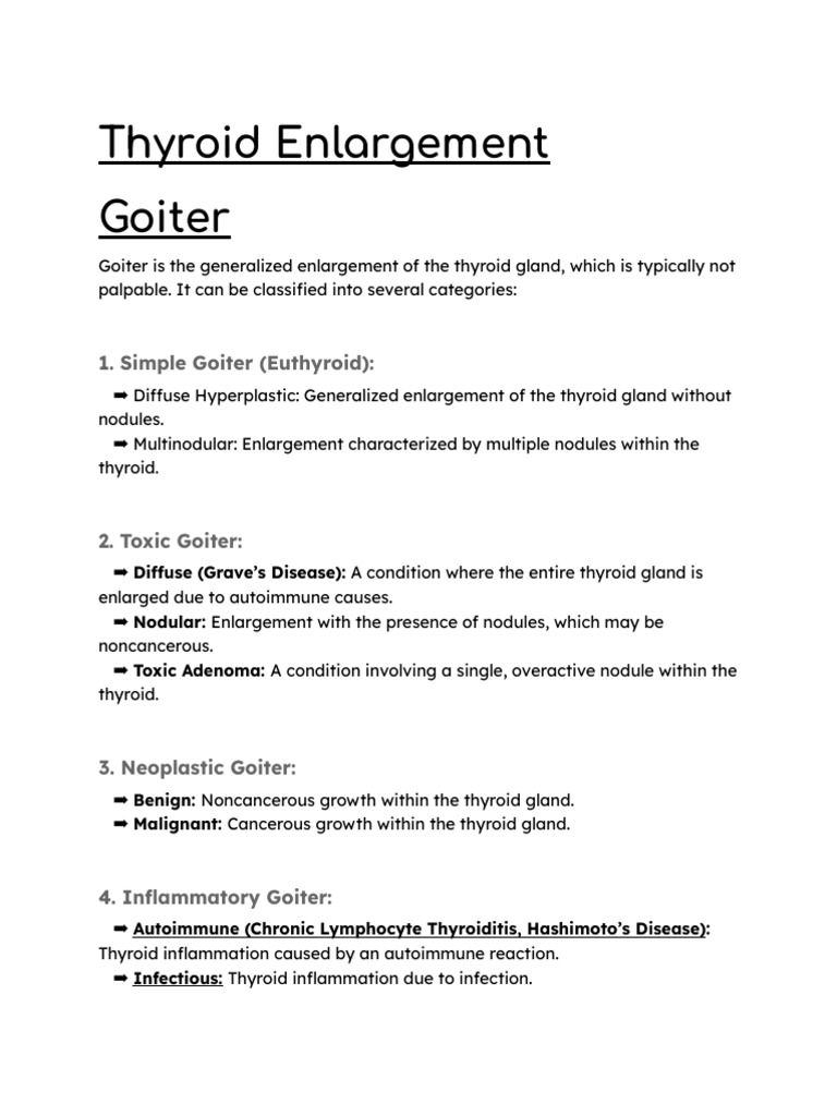 Understanding Goiter: Types and Treatments | PDF | Hyperthyroidism ...
