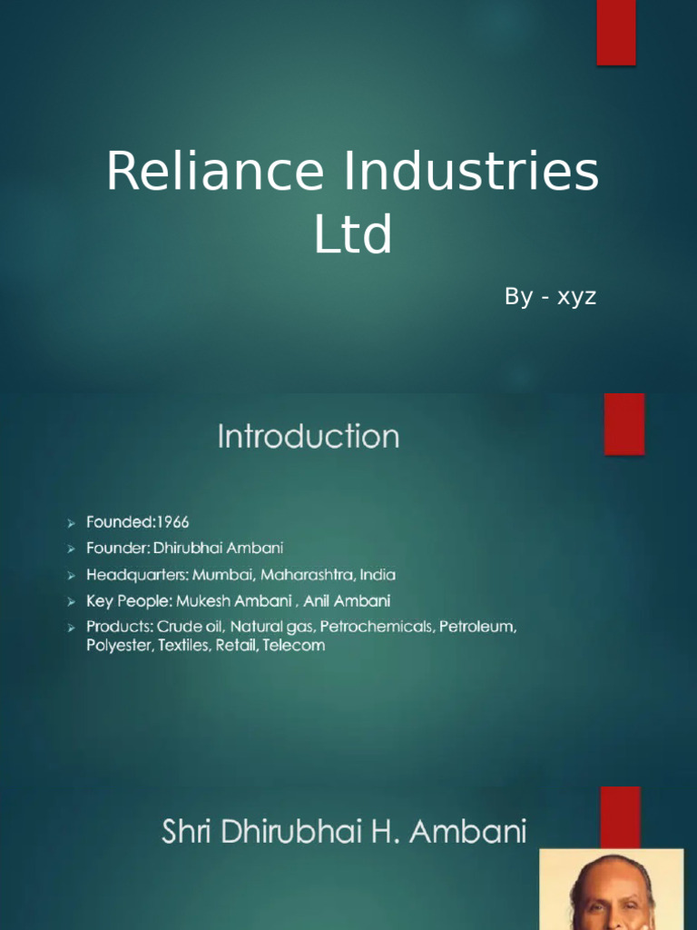 Reliance Case Study | PDF