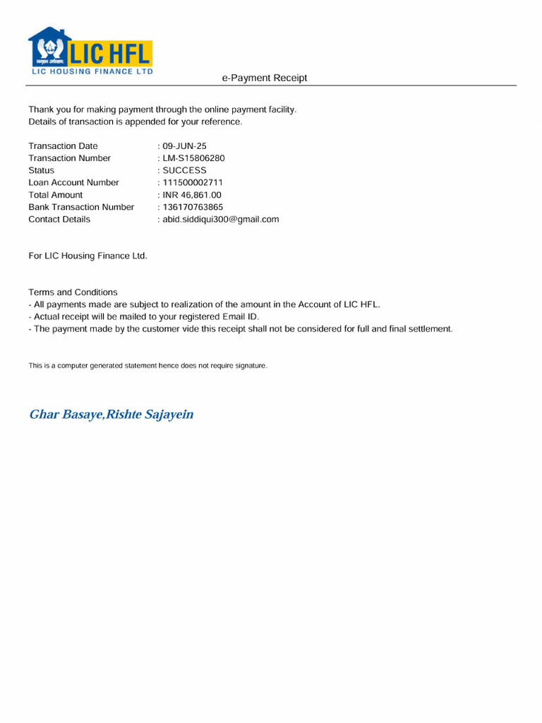 Receipt LM S15806280 (256461) | PDF
