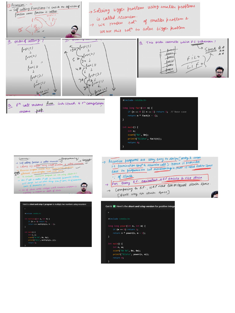 Recursion | PDF