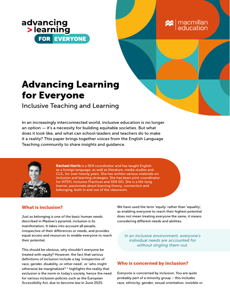 Understanding Inclusive Education | PDF | Learning | Inclusion (Education)
