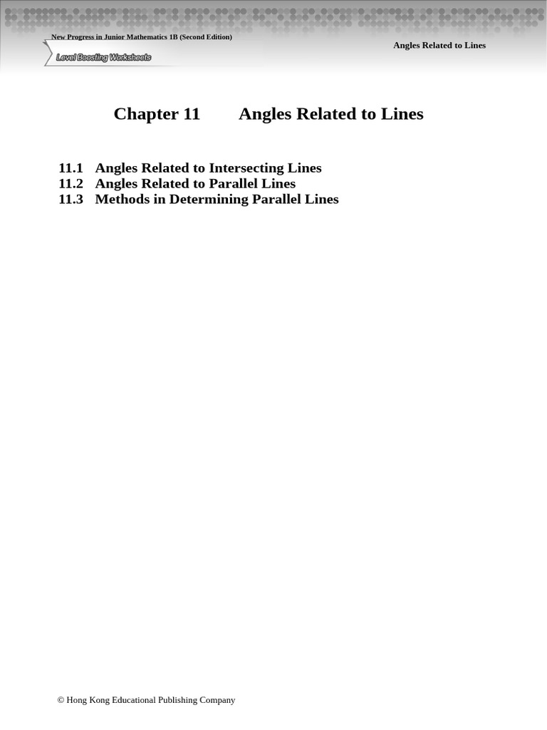 Angles and Parallel Lines in Geometry | PDF | Elementary Geometry ...