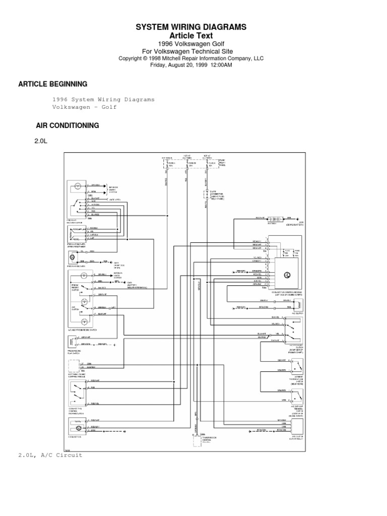 Esquemas Electricos Golf 3 PDF Volkswagen Wheeled Vehicles