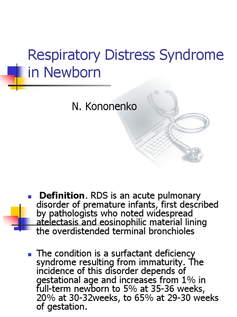 Respiratory Distress Syndrome in Newborn | PDF | Lung | Preterm Birth