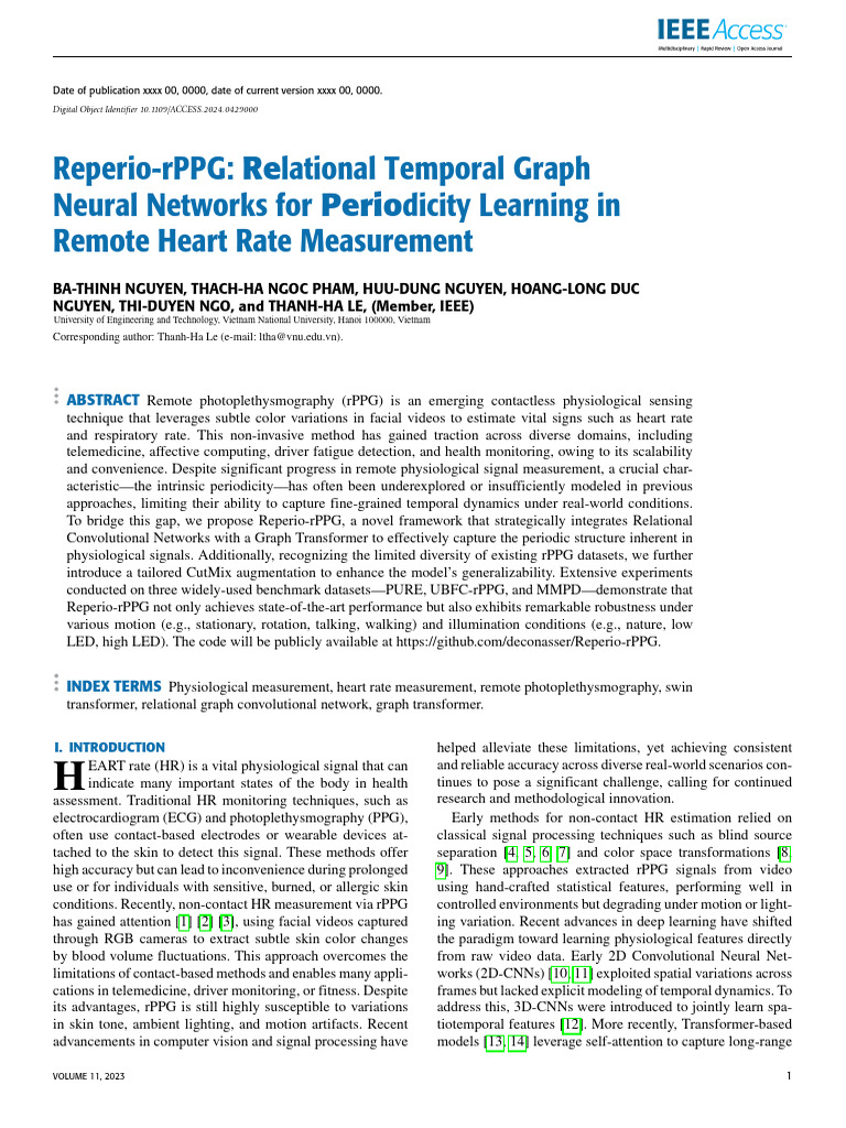Reperio-rPPG: Advanced rPPG Framework | PDF | Deep Learning