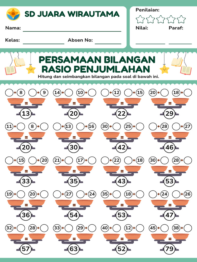 Persamaan Bilangan dan Rasio Penjumlahan | PDF