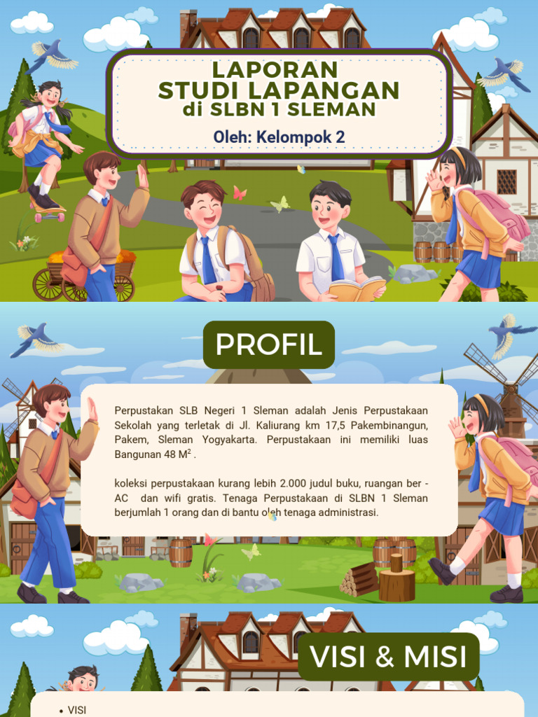 Laporan Studi Lapangan SLBN 1 Sleman | PDF
