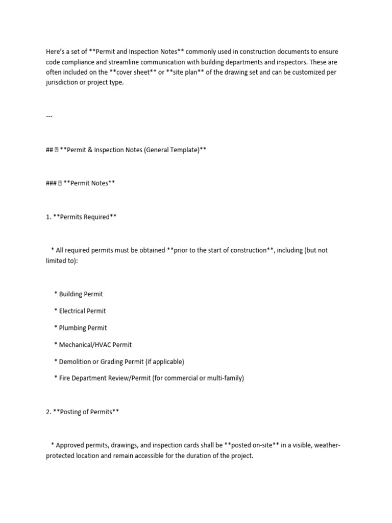 Construction Permit and Inspection Guide | PDF | Civil Engineering ...