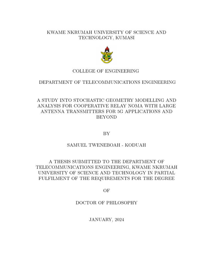 Thesis Final | PDF | Mimo | Channel Access Method