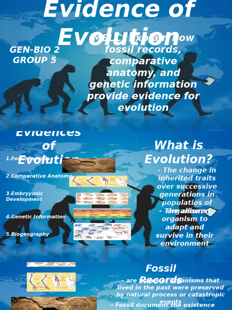 GEN BIO2 Evulotion of Evidence | PDF | Biogeography | Evolution
