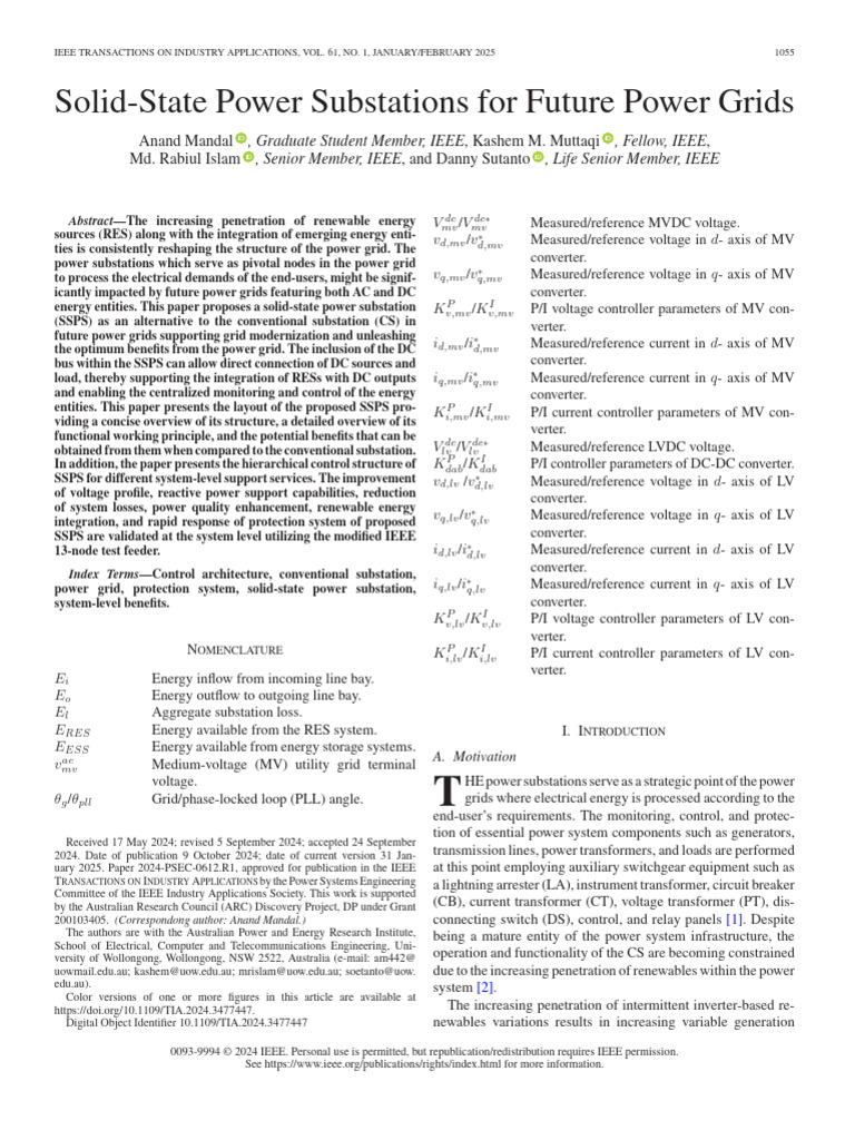 Solid-State Power Substations For Future Power Grids | PDF | Electrical ...