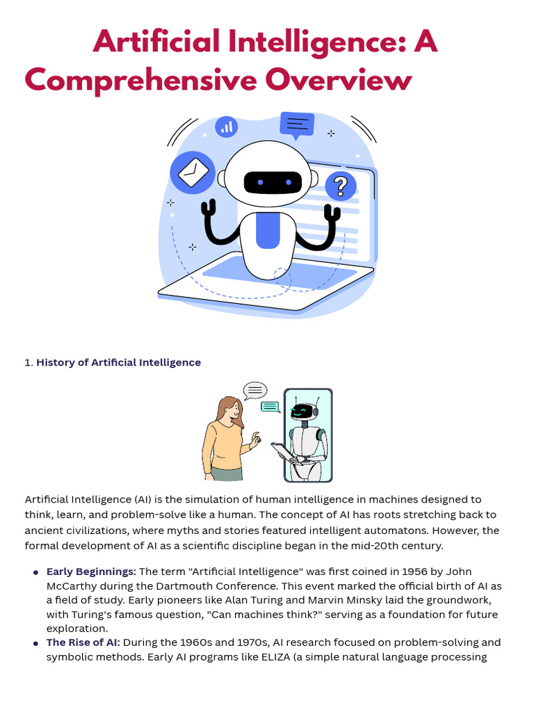 Artificial Intelligence A Comprehensive Overview PDF | PDF | Artificial ...