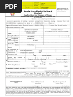 KSEB Meter Shifting Application Form | PDF | Business