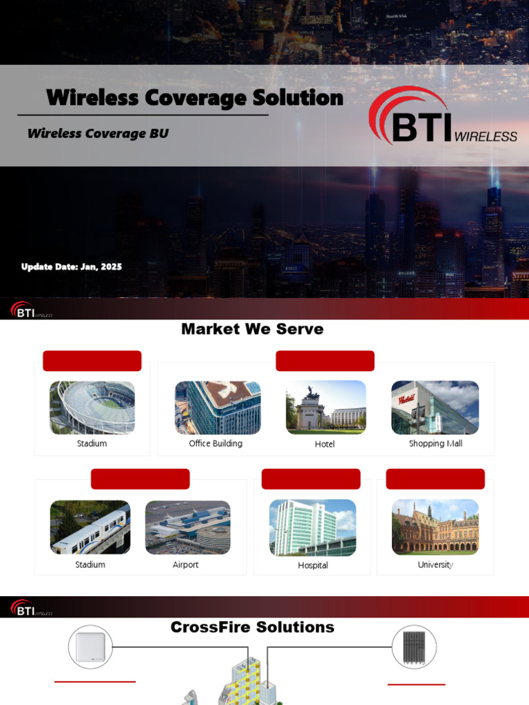 CrossFire Digital DAS Solutions Overview | PDF | Power Supply | Wireless