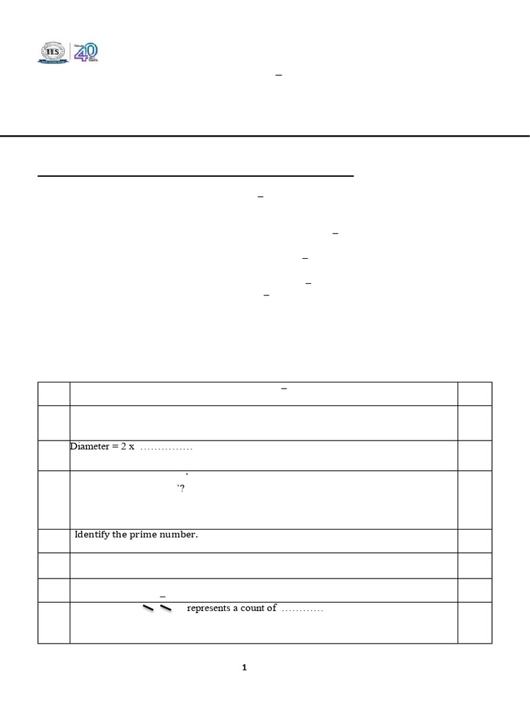 Class VI Mathematics Model Paper 2025 | PDF | Numbers | Prime Number