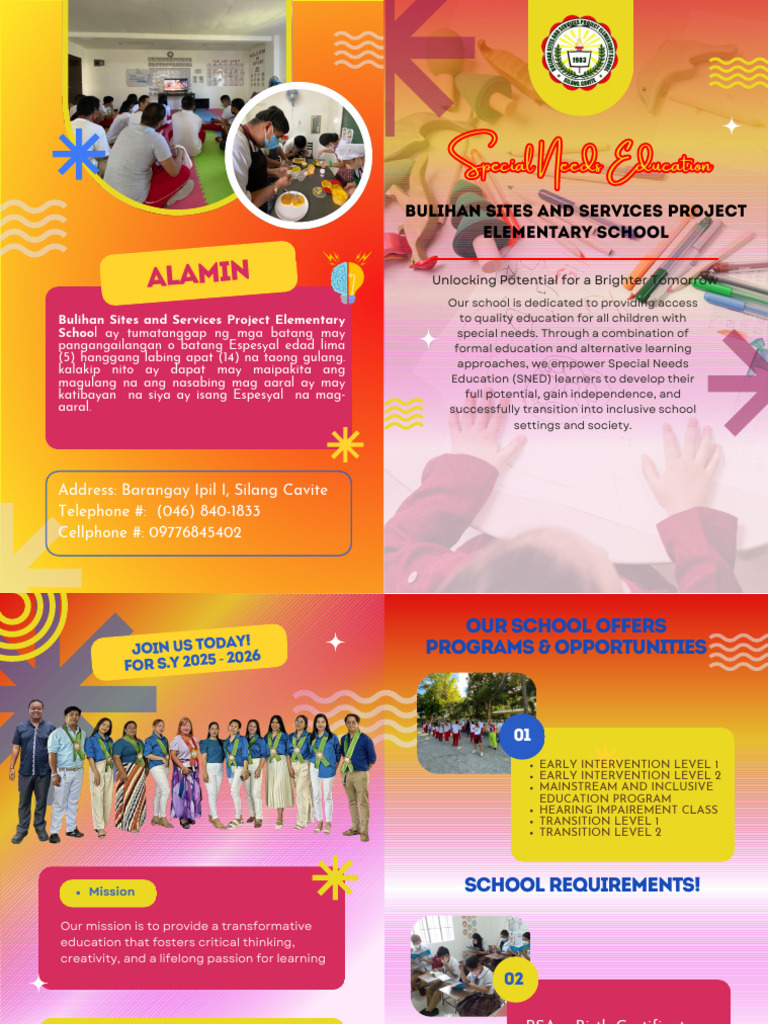 Bulihan Special Needs Education Program | PDF | Learning | Cognition