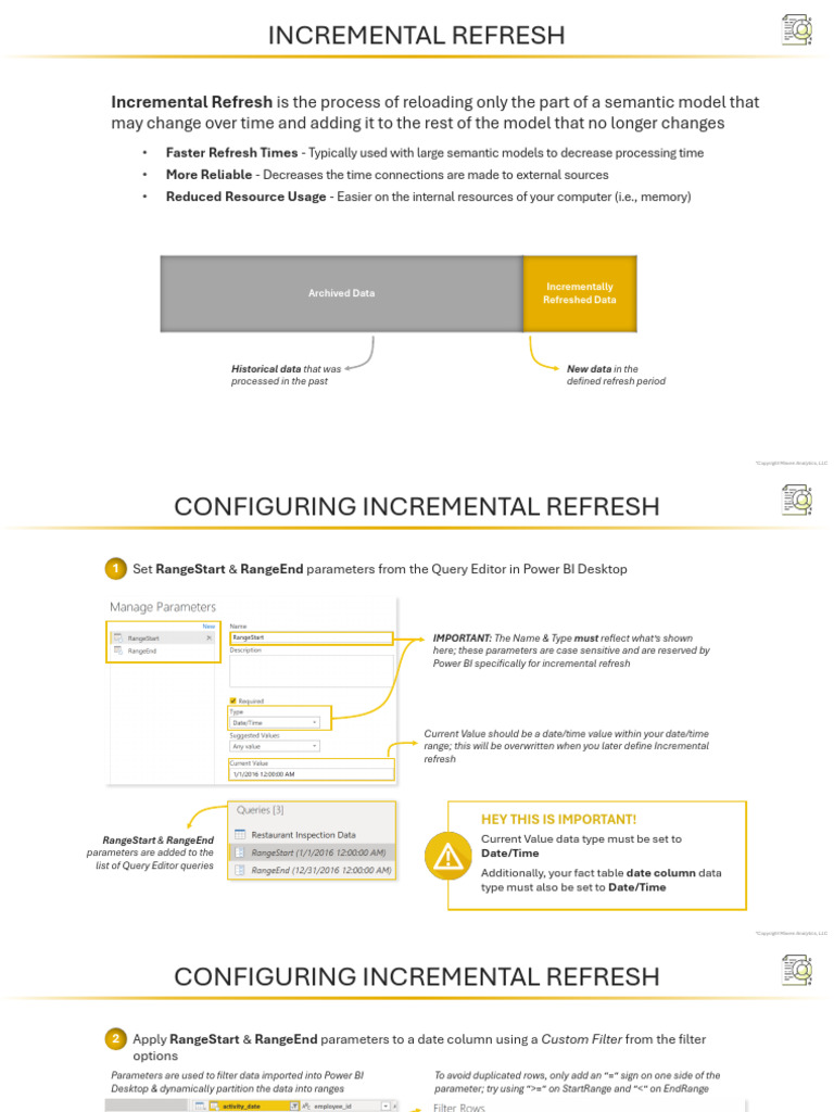 Power BI Incremental Refresh Setup Guide | PDF | Information Technology ...