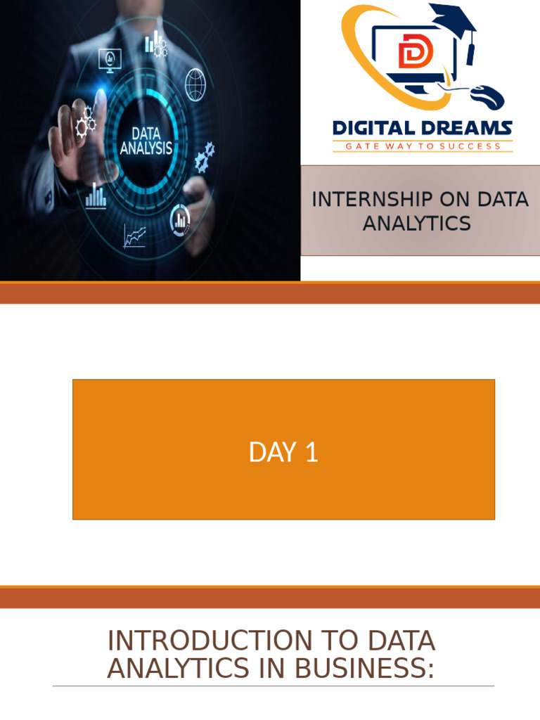 Data Analytics Internship Overview | PDF | Analytics | Data
