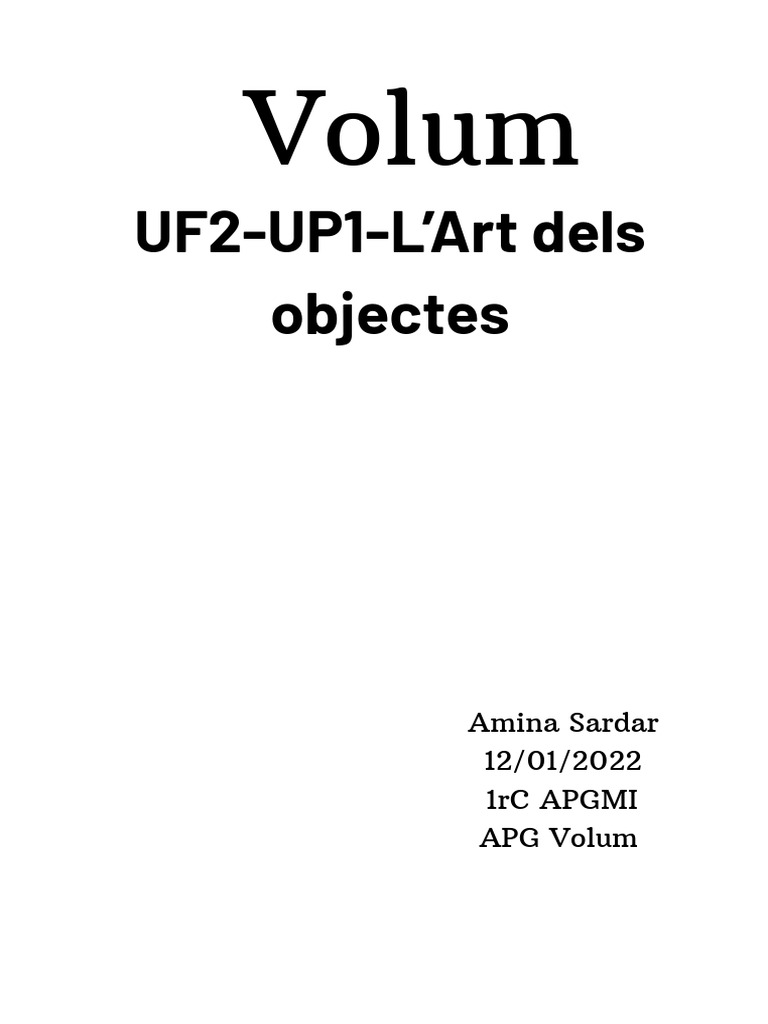 VolumDOSSIER-uf2 Up1 | PDF