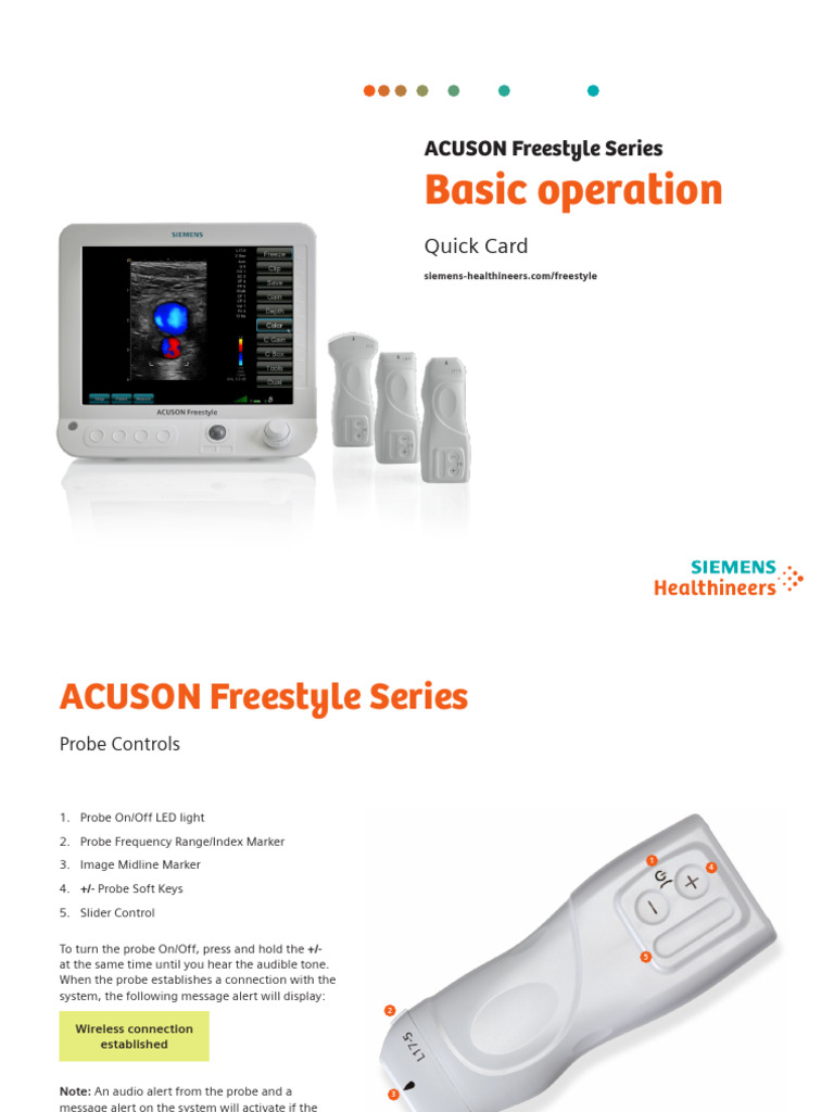 ACUSON Freestyle Series User Guide | PDF | Siemens | Medical Ultrasound