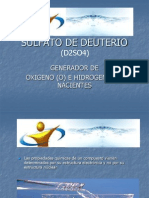 Generador de oxígeno e hidrógeno mediante sulfato de deuterio