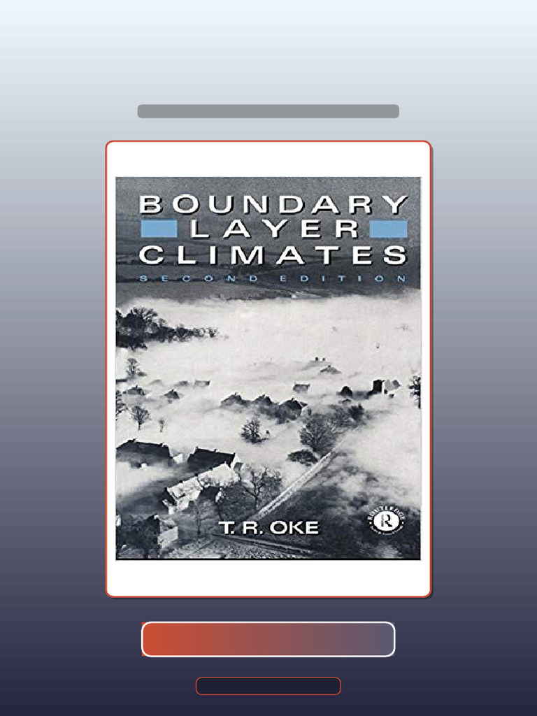Boundary Layer Climates 2nd Edition Ebook And Testbank Bundle Get It 