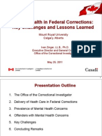 Zinger Mental Health in Federal Corrections - Key Challenges and Lessons Learned