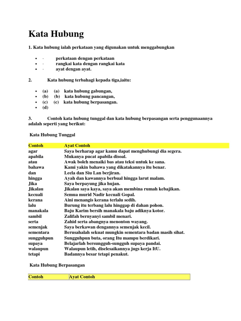 Kata Hubung Pdf