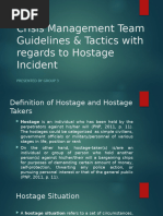 Guidelines for Hostage and Barricade Response | PDF | Police | Swat