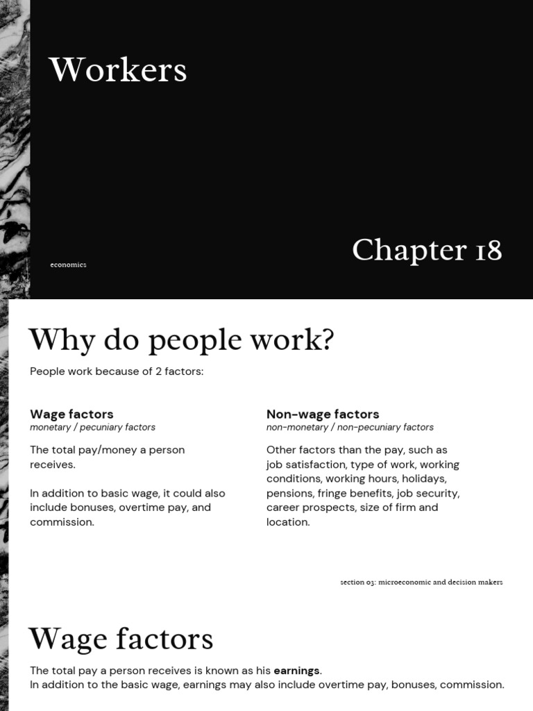 Factors Influencing Worker Decisions | PDF | Trade Union | Labour Economics