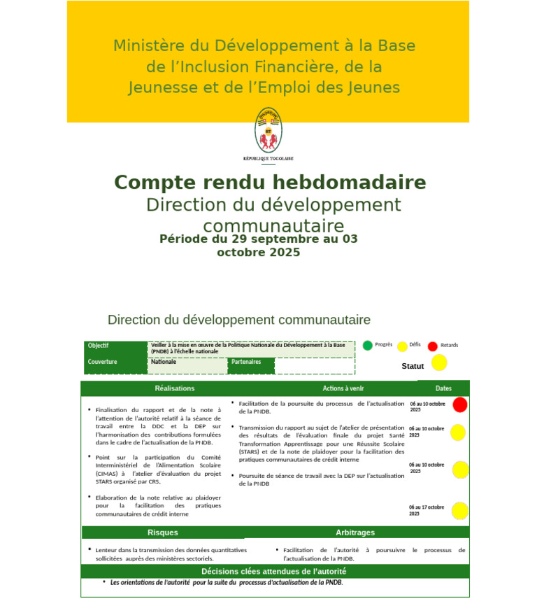Guide d'évaluation hebdo 2025 | PDF