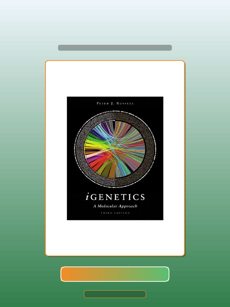 Authorized IGenetics A Molecular Approach 3rd Edition by Peter J ...