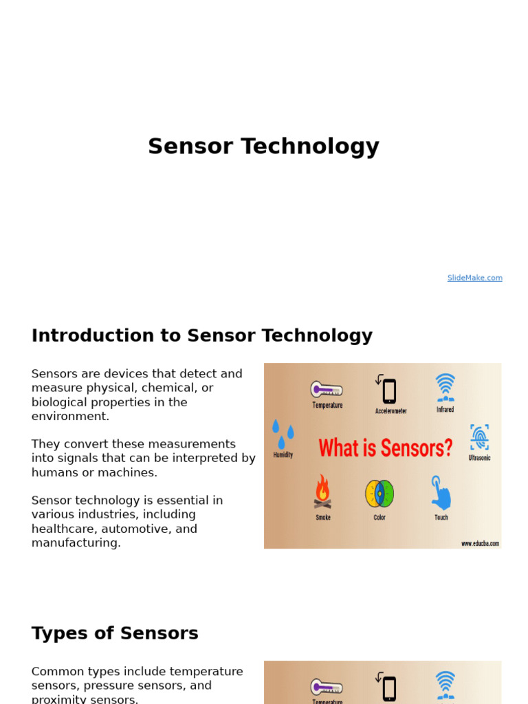 Sensor Technology | PDF