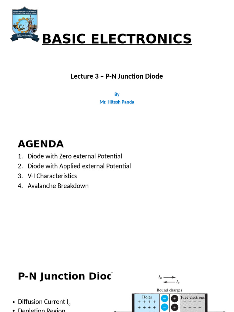 P-N Junction Diode Basics Explained | PDF