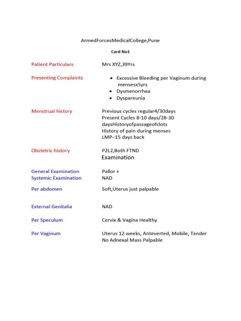 Gyn Cards 2022 - 240916 - 224010 | PDF | Gynaecology | Vagina