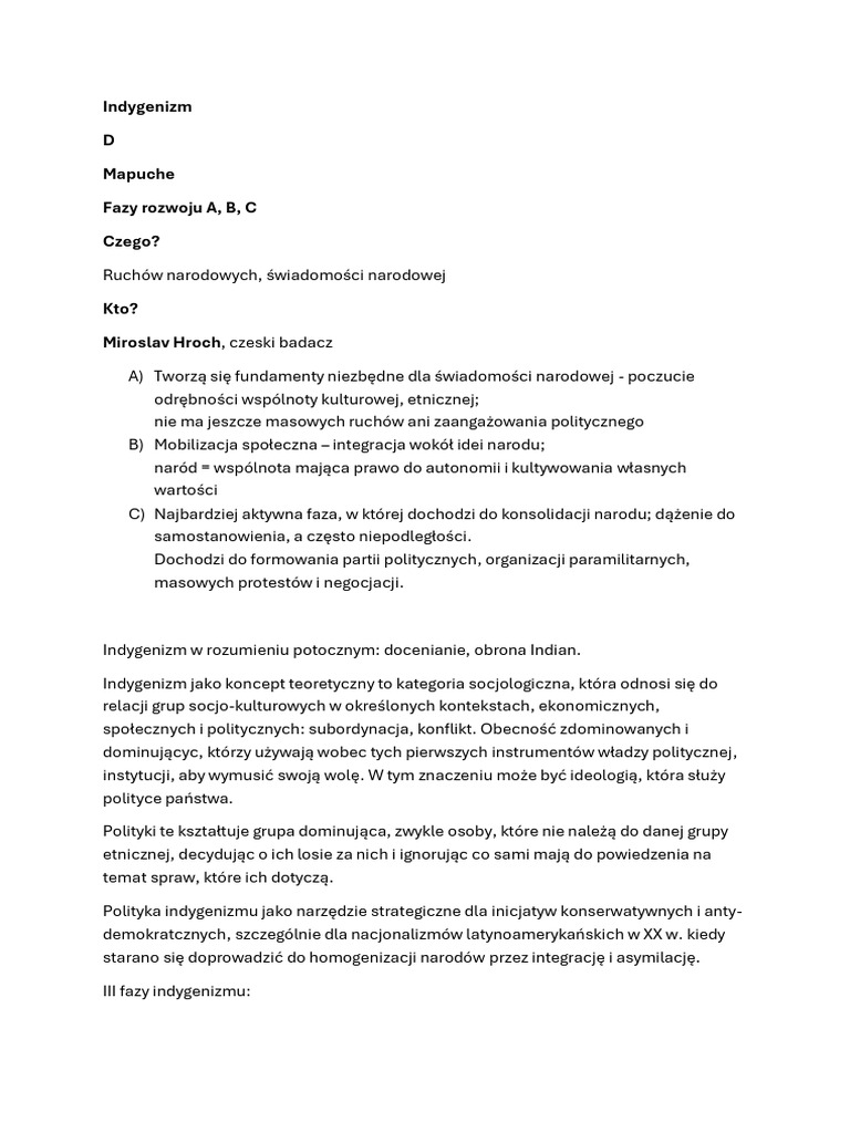 Fazy Rozwoju A | PDF